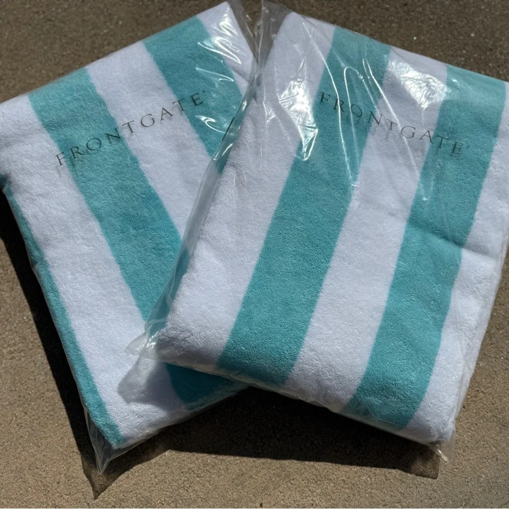 Frontgate Resort Beach Towels - Set of 2 - NWT - Picture 3 of 16